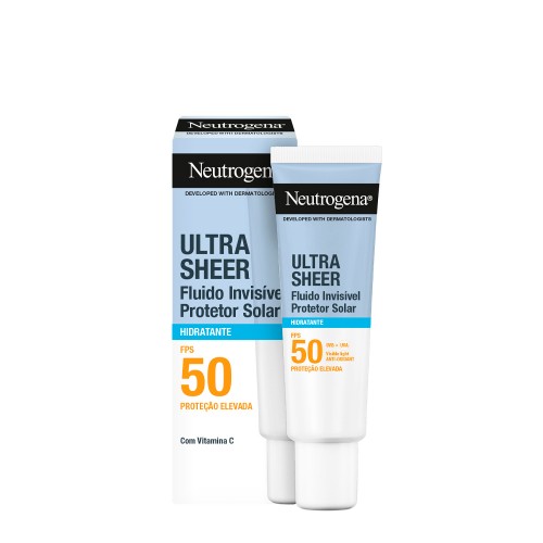 Neutrogena Ultra Sheer Protetor Solar Fluido Invisível Hidratante SPF50 50ml