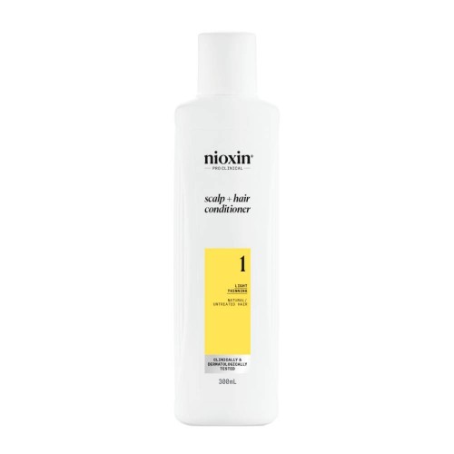 Nioxin Sistema 1 Condicionador para Cabelo Natural com Perda de Densidade Ligeira 300ml