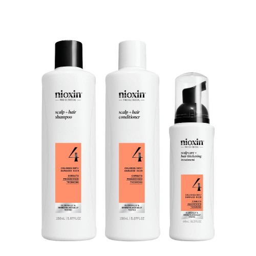 Nioxin Sistema 4 para Cabelo com Coloração com Perda de Densidade Avançada Pack