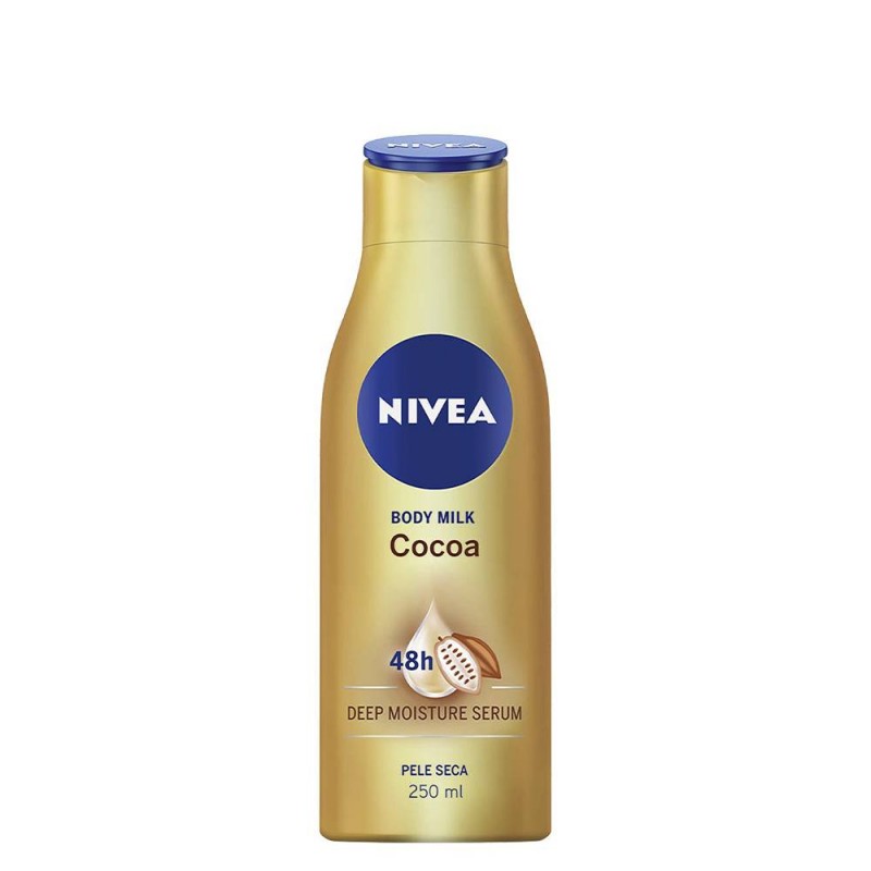 Nivea Leite Corporal Body Milk Cacau, 250ml
