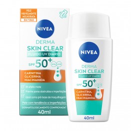 Nivea Derma Skin Clear Fluido Diário SPF50+ 40ml