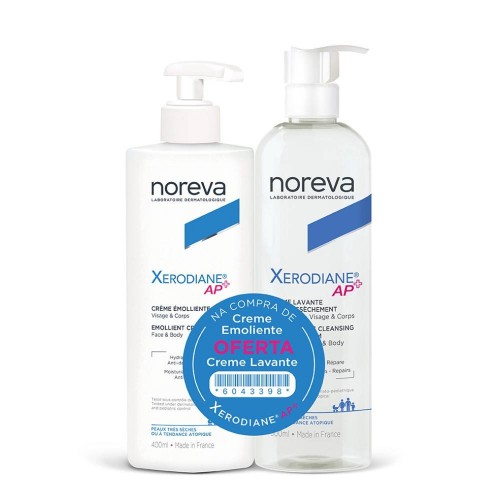 Noreva Xerodiane AP+ Creme Emoliente 400ml + OFERTA Creme Lavante 500ml