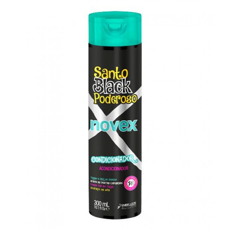 Novex Condicionador Santo Black Poderoso, 300ml