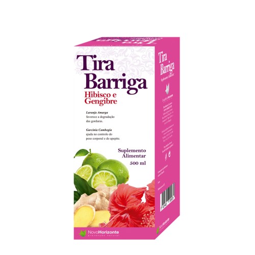 Novo Horizonte Tira Barriga Hibisco e Gengibre 500ml