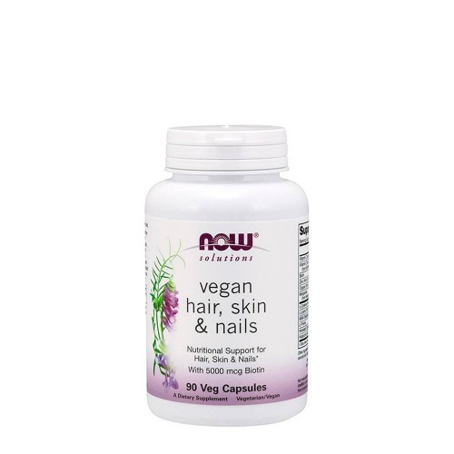 Now Vegan Hair Skin and Nails 90 cápsulas