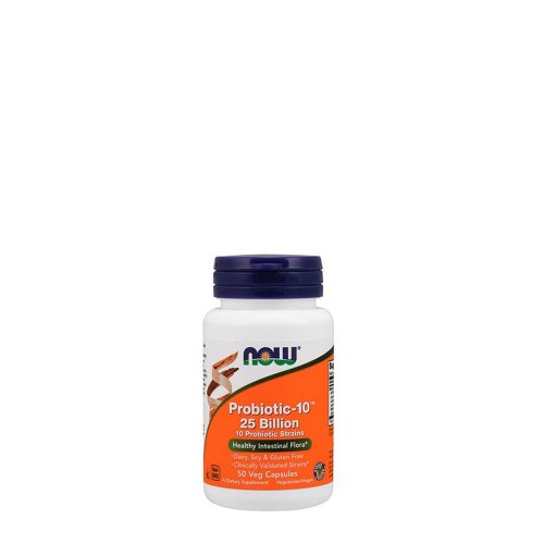 Now Probiotic-10 25 Biliões 50 cápsulas