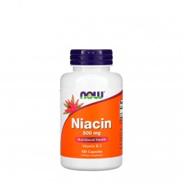 Now Niacin 500mg Vitamin B-3 100 cápsulas