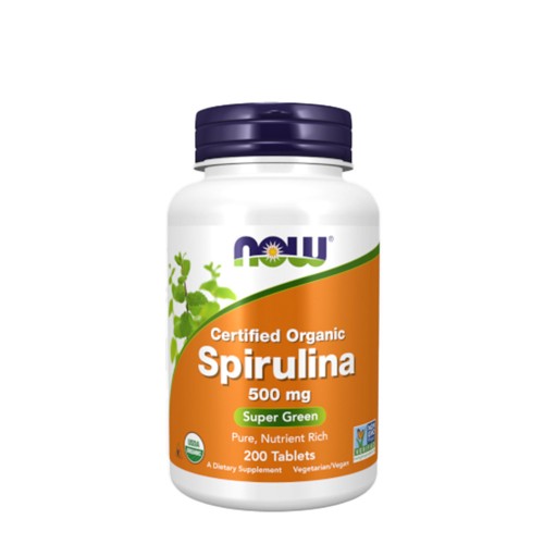 Now Spirulina 500mg 200 cápsulas