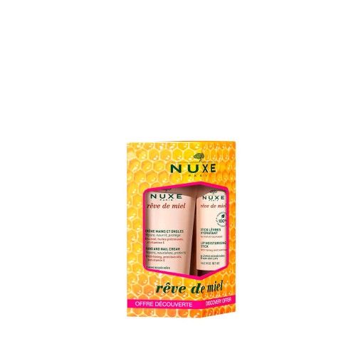 Nuxe Rêve de Miel Batom 4g + Creme de Mãos 30ml