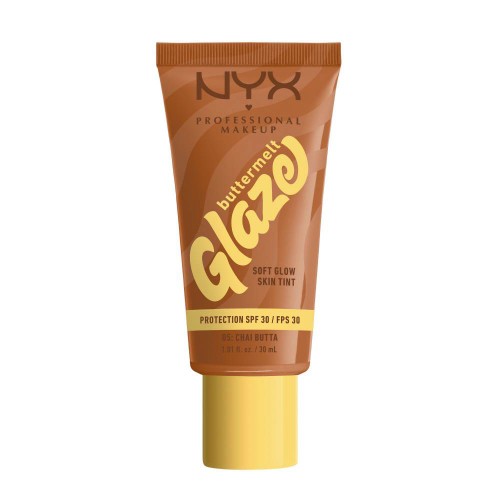 NYX Buttermelt Glaze Base Iluminadora SPF30 05 Chai Butta