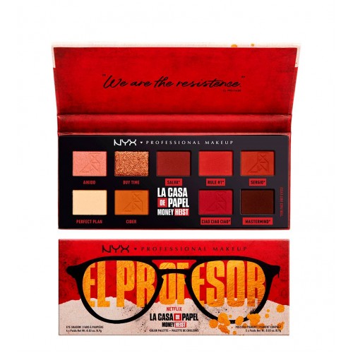 NYX Paleta Sombras El Profesor La Casa de Papel