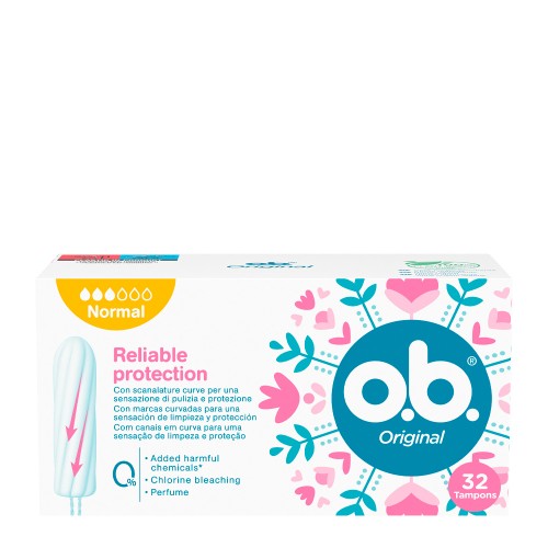 O.B. Original Normal Tampão 32 unidades