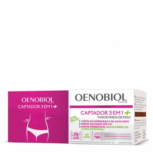 Oenobiol Captador 3 em 1+ 2x60 Cápsulas Preço Especial