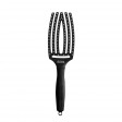 Olivia Garden Fingerbrush Care Iconic Nylon Escova de Cabelo Preta