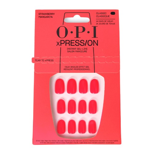 OPI xPRESS/ON Unhas Postiças Strawberry Margarita