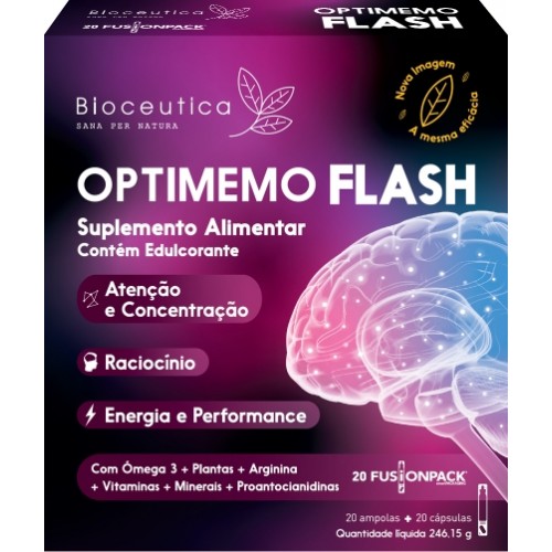 Optimemo Flash 20 ampolas+20 cápsulas