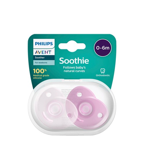 Philips Avent Soothie Chupeta Rosa 0-6m Duo