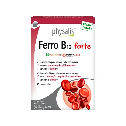 Physalis Ferro B12 Forte 45 comprimidos