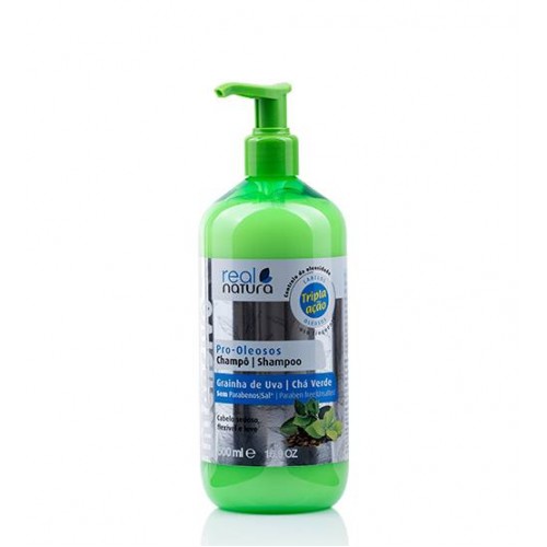 Real Natura Shampoo Sem Sal Pro-Oleosos 500ml