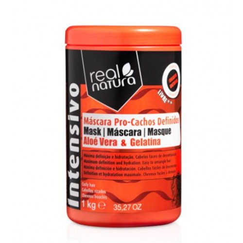 Real Natura Máscara Sem Sal Pro-Cachos Definidos 1kg