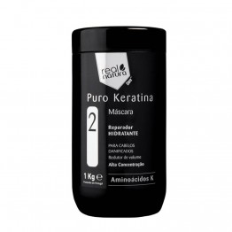 Real Natura Máscara Sem Sal Puro Keratina 1kg