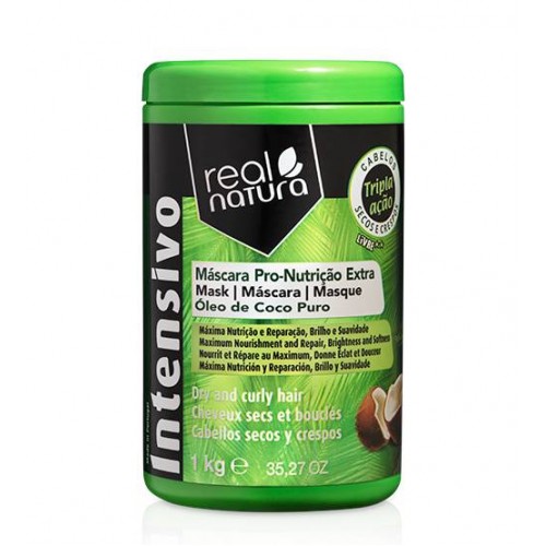 Real Natura Máscara Sem Sal Pro-Nutrição Extra Coco 1kg