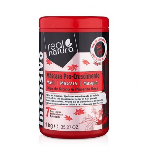 Real Natura Máscara Sem Sal Pro-Crescimento 1kg