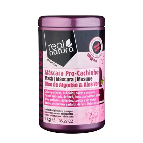 Real Natura Máscara Sem Sal Pro-Cachinhos 1000ml