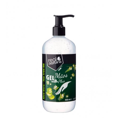 Real Natura Gel de Lavagem Mãos Plus 500ml