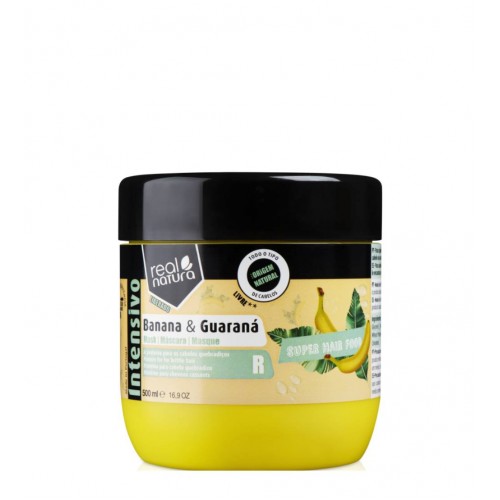 Real Natura Máscara Super Hair Food Banana e Guaraná 500ml