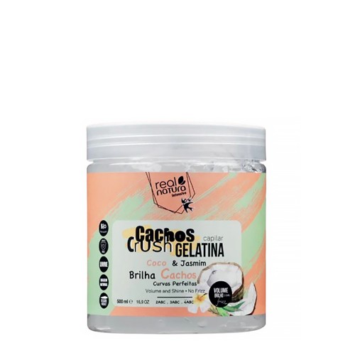 Real Natura Gelatina Capilar Cachos Crush Côco & Jasmin 500ml