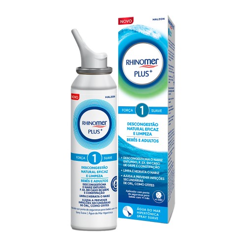 Rhinomer Plus+ Spray Nasal Força Suave 125ml