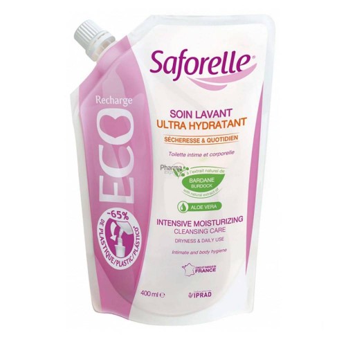 Saforelle Solução de Lavagem Ultra-Hidratante Recarga 400ml