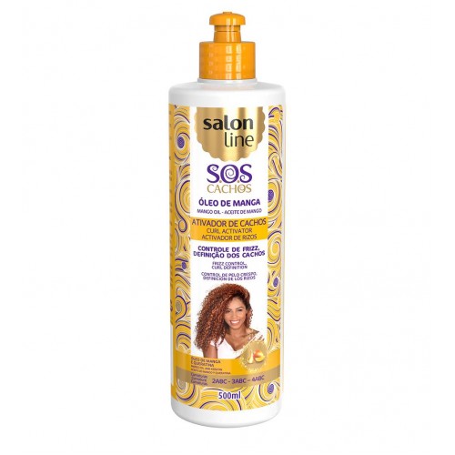 Salon Line SOS Ativador Cachos Óleo Manga Tradicional Frasco 500ml