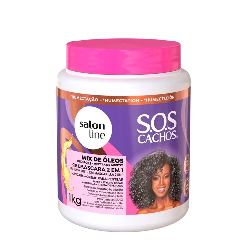Salon Line SOS Cachos CreMáscara 2 em 1 1kg