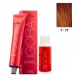 Schwarzkopf Igora Royal 7-77 Louro Médio Cobre Extra 60ml + Oxidante 20V