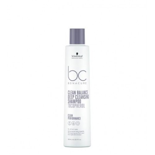 Schwarzkopf BC Clean Balance Shampoo de Limpeza Profunda 250ml