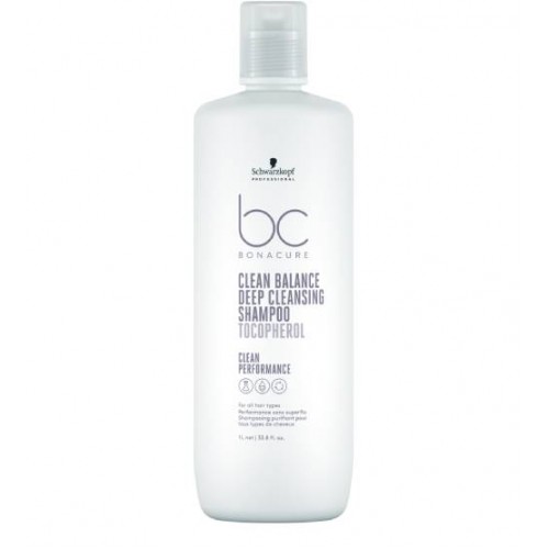 Schwarzkopf BC Clean Balance Shampoo de Limpeza Profunda 1000ml