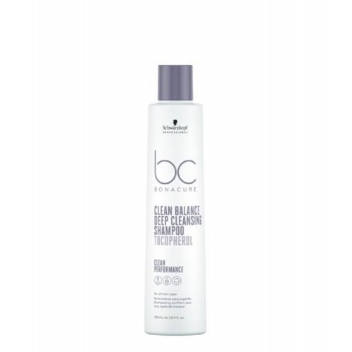 Schwarzkopf BC Clean Balance Shampoo de Limpeza Profunda 250ml