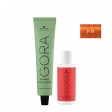 Schwarzkopf Igora Zero AMM 7-77 Louro Médio Vermelho 60ml + Oxidante 20V