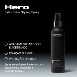 Sebastian Professional Styling Shine Define Spray Protetor Térmico com Fixação Flexível 200ml