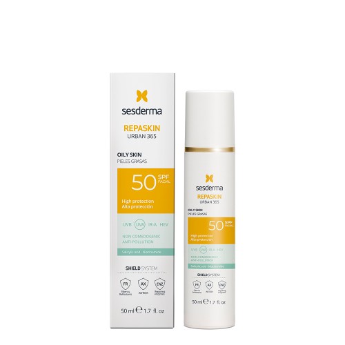Sesderma Repaskin Urban 365 Fotoprotetor Pele Oleosa SPF50 50ml