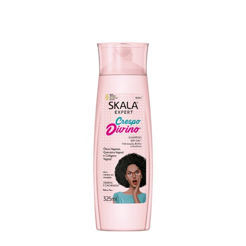 Skala Crespo Divino Shampoo Hidratação, Brilho e Antifizz 325ml