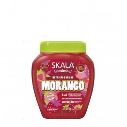Skala Frutástica Morango Creme de Tratamento Capilar 2 em 1 Nutrição e Brilho 1000g