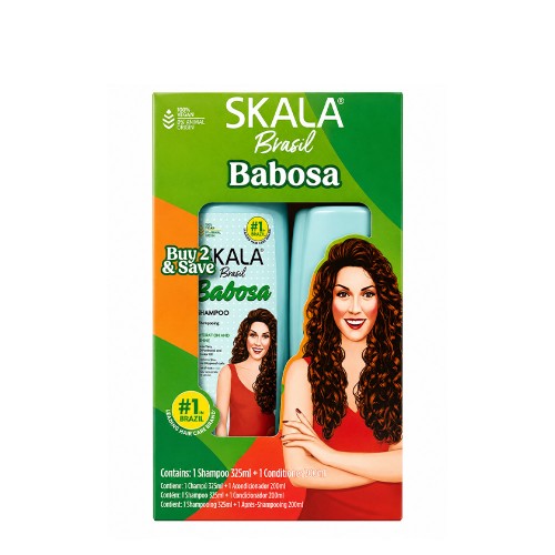 Skala Babosa Hidratação e Brilho para Caracóis Kit