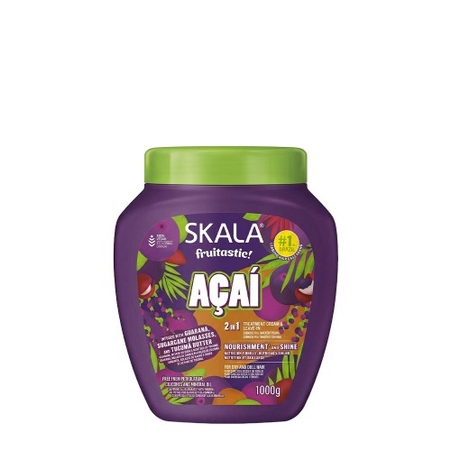 Skala Frutástica Açaí Creme de Tratamento Capilar 2 em 1 Nutrição e Brilho 1000g