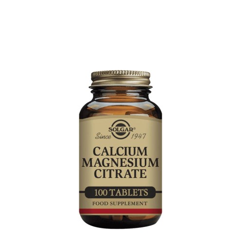 Solgar Citrato de Cálcio e Magnésio 100 comprimidos