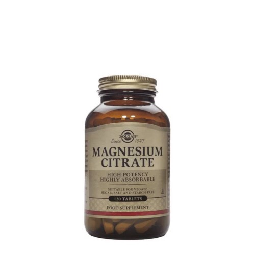 Solgar Citrato de Magnésio 120 comprimidos