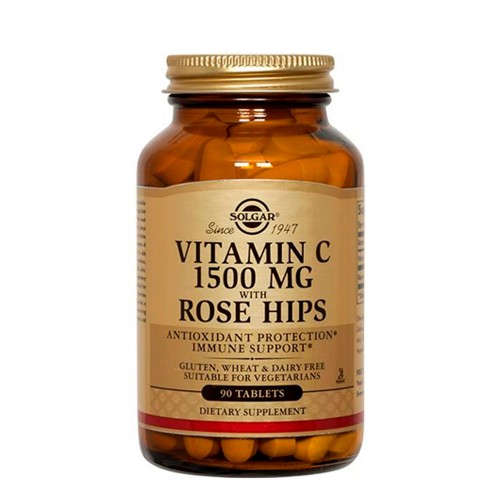 Solgar Vitamina C 1500mg com Frutos de Roseira Brava 90 comprimidos