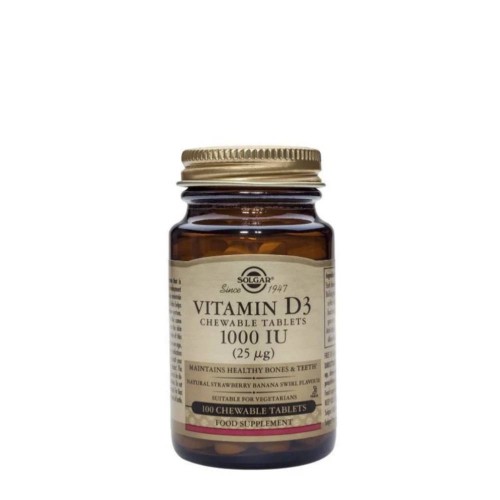 Solgar Vitamina D3 1000UI 100 cápsulas